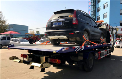 东风D9 7.4米平板清障车