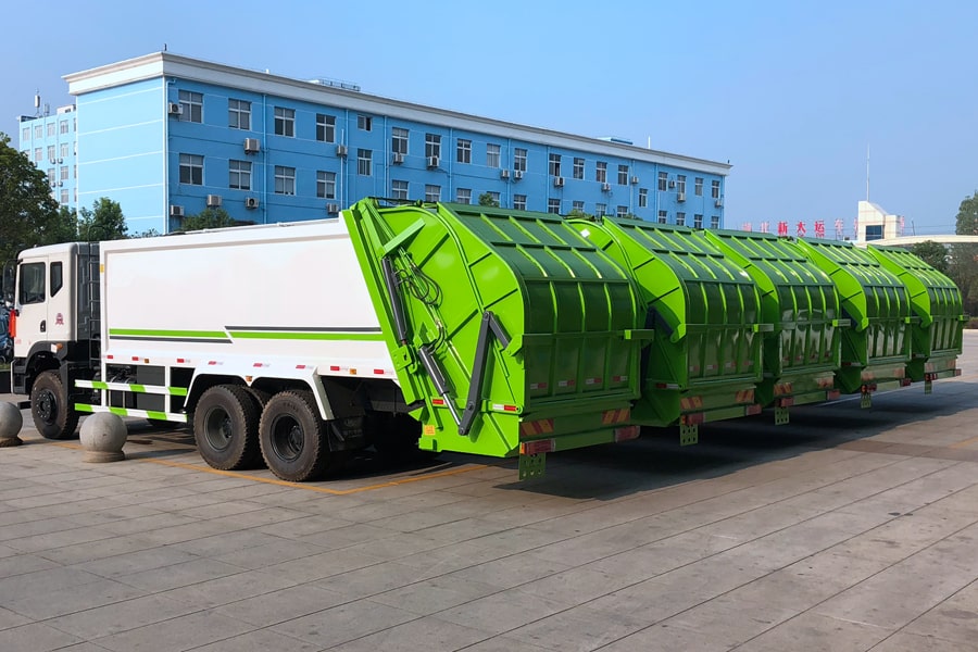 东风25吨后双桥压缩垃圾车