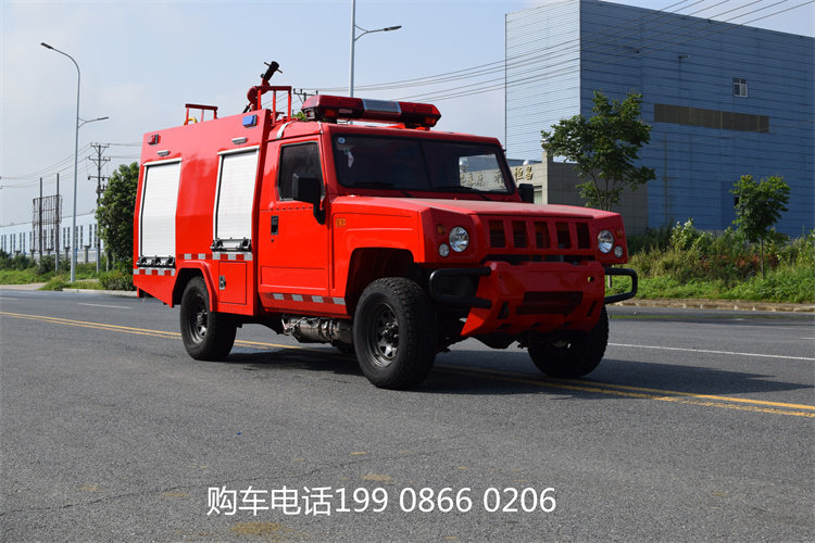 北京四驱1吨水罐消防车