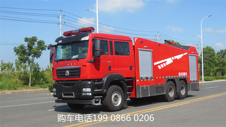 汕德卡水罐消防车