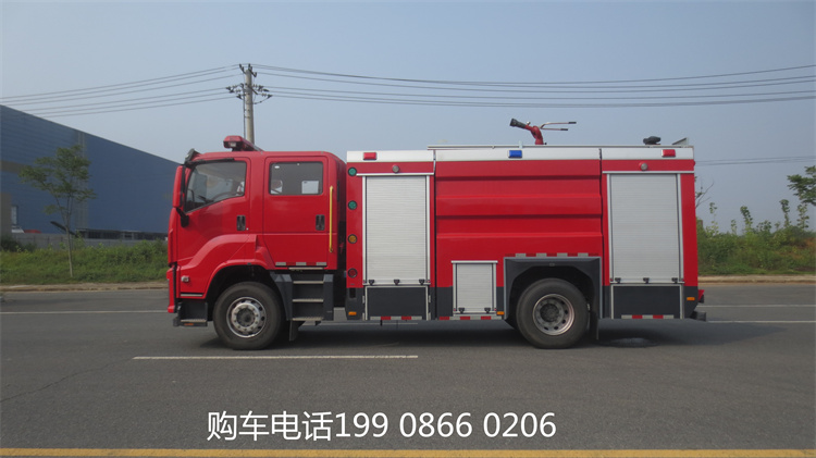 6.5吨五十铃泡沫消防车