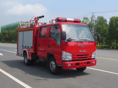 藍牌1噸慶鈴泡沫消防車(che)